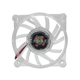 6012散熱風扇透明藍燈5V直流筆記本散熱墊風扇散熱墊風機